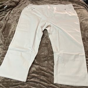 Woman Within White Denim Jeans size 32